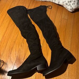Charles by Charles David size 8.5 Black Over the Knee Boots